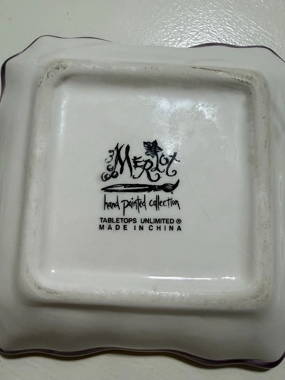 Set of 2 Tabletops Unlimited Merlot Grape Dip Dishes